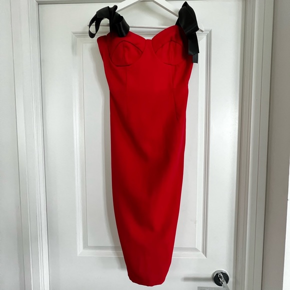 Lola red lovely midi dress - Picture 3 of 9